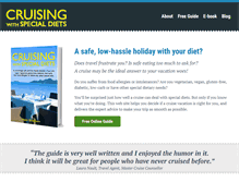 Tablet Screenshot of cruisespecialdiet.com